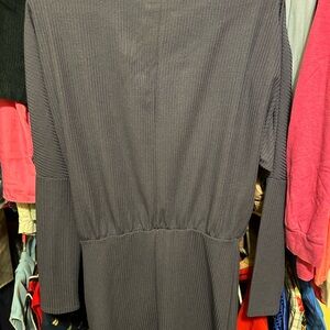 HYFVE Black Dolman Sleeve Dress Casual